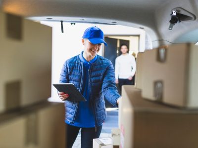 young-woman-delivering-mail-client_23-2147767743